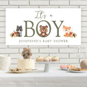 Woodland Animals Baby Shower Banner