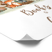 Woodland Animals Baby Shower Books and Gifts Sign Poster (Ecke)