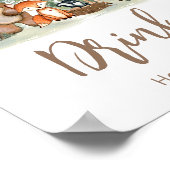 Woodland Animals Baby Shower Drinks Sign Poster (Ecke)