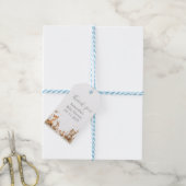 Woodland Animals Baby Shower Geschenkanhänger (Mit Garn)