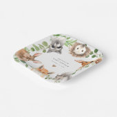 Woodland Animals Baby Shower Paper Plates Pappteller (Gewinkelt)
