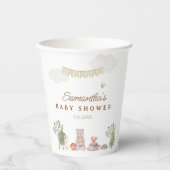 Woodland Animals Baby Shower Pappbecher (Vorderseite)