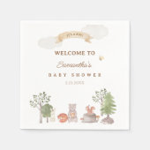 Woodland Animals Baby Shower Serviette (Vorderseite)
