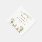 Woodland Animals Baby Shower Serviette (Ecke)