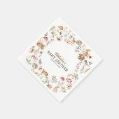 Woodland Animals Baby Shower Serviette (Ecke)