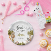 Woodland Animals Baby Shower Thank You Pappteller (Party)