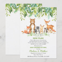 Woodland Animals Baby Shower von Mail Greenery Boy Einladung