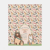 Woodland Animals BABY STATS Boy Girl Room Decke (Vorderseite)