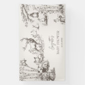 Woodland Animals Babydusche Banner (Vertikal)