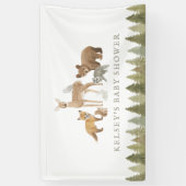 Woodland Animals Babydusche Banner (Vertikal)