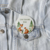 Woodland Animals Babydusche Button (Beispiel)