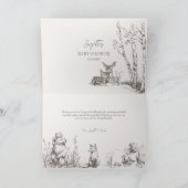 Woodland Animals Babydusche Dankeskarte (Innenseite)