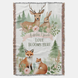 Woodland Animals Babydusche Decke