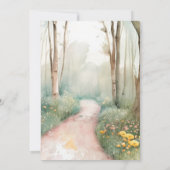 Woodland Animals Babydusche Einladung (Rückseite)