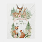 Woodland Animals Babydusche Fleecedecke (Vorderseite)