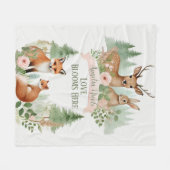Woodland Animals Babydusche Fleecedecke (Vorderseite (Horizontal))
