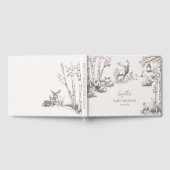 Woodland Animals Babydusche Gästebuch (Voll)