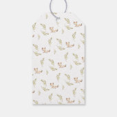 Woodland Animals Babydusche Geschenkanhänger (Rückseite)