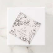 Woodland Animals Babydusche Geschenkanhänger (Beispiel)