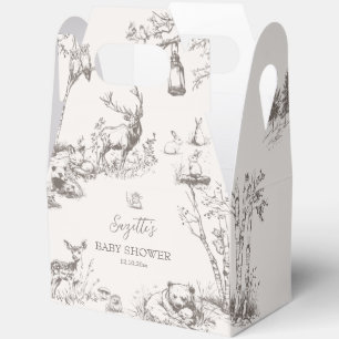 Woodland Animals Babydusche Geschenkschachtel