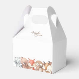 Woodland Animals Babydusche Geschenkschachtel