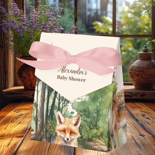 Woodland Animals Babydusche Geschenkschachtel