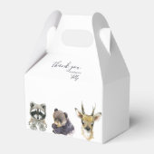 Woodland Animals Babydusche Geschenkschachtel (Rückseite)