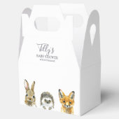Woodland Animals Babydusche Geschenkschachtel (Geöffnet)