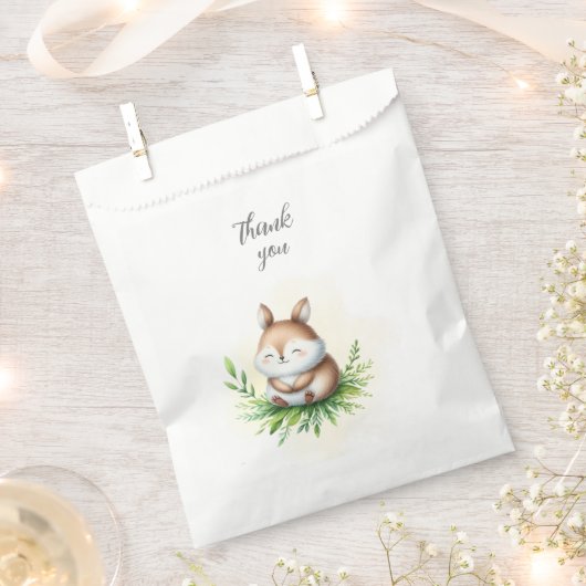 Woodland Animals Babydusche Geschenktütchen (Ausgeschnitten)