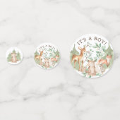 Woodland Animals Babydusche Konfetti (Vorderseiten)