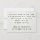 Woodland Animals Babydusche Mitteilungskarte (Rückseite)