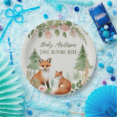 Woodland Animals Babydusche Pappteller (Party)
