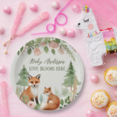 Woodland Animals Babydusche Pappteller (Party)