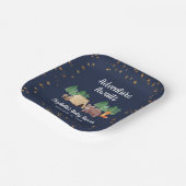 Woodland Animals Babydusche Pappteller (Gewinkelt)