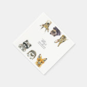 Woodland Animals Babydusche Serviette (Ecke)