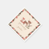 Woodland Animals Babydusche Serviette (Ecke)