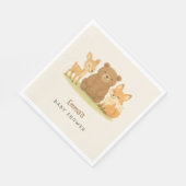 Woodland Animals Babydusche Serviette (Ecke)