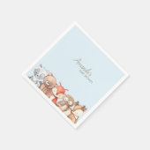 Woodland Animals Babydusche Serviette (Ecke)