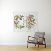 Woodland Animals Babydusche Wandteppich (Beispiel (Horizontal))