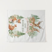 Woodland Animals Babydusche Wandteppich (Vorderseite (Horizontal))