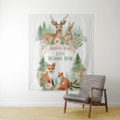 Woodland Animals Babydusche Wandteppich (Beispiel)