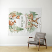 Woodland Animals Babydusche Wandteppich (Beispiel (Horizontal))