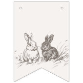 Woodland Animals Babydusche Wimpelkette (Dritte Fahne)