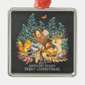 Woodland Animals Baby's First Christmas Ornament (Vorne)