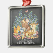 Woodland Animals Baby's First Christmas Ornament (Links)