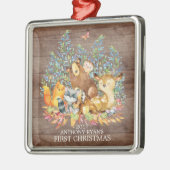 Woodland Animals Baby's First Christmas Ornament (Links)