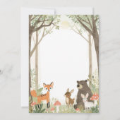 Woodland Animals Birthday Invitation - Forest Einladung (Rückseite)