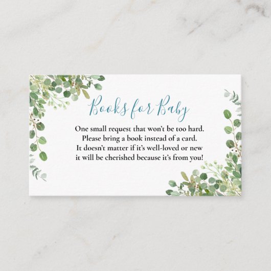 Woodland Animals Blue Truck Baby Dusche Begleitkarte (Vorderseite)