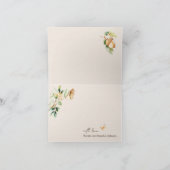 Woodland Animals Boho Kinderdusche Danke Karte (Innenseite)