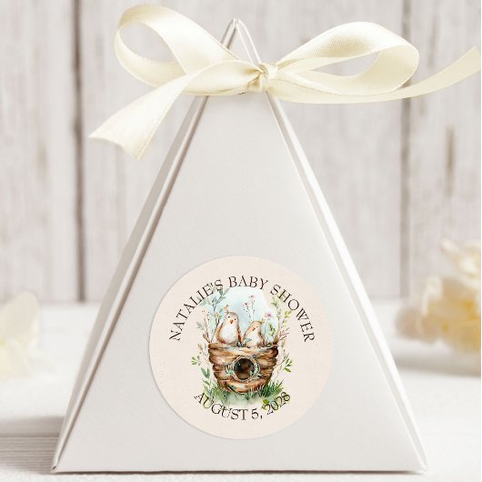 Woodland Animals Boho Kinderdusche Runder Aufkleber